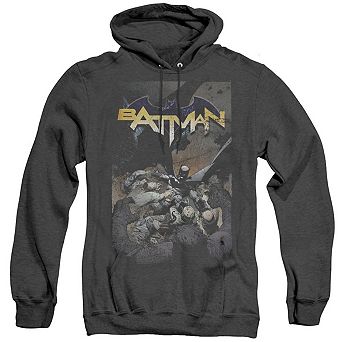 Batman One Adult Heather Hoodie