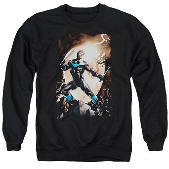 Batman Nightwing Against Owls Adult Crewneck Sweatshirt