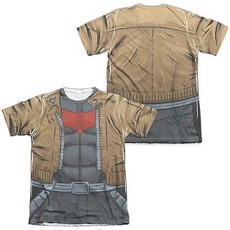 Batman Red Hood Uniform Sleeve T-shirt
