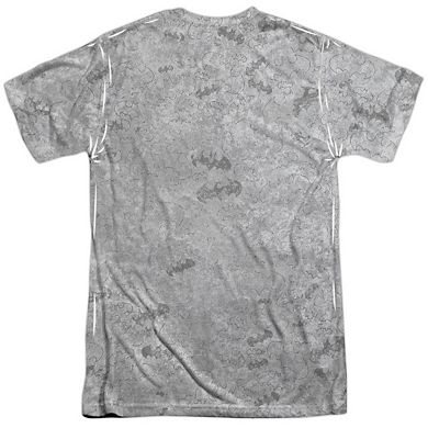 Batman Rooted Bat Skull Short Sleeve Adult 100% Poly Crew T-shirt