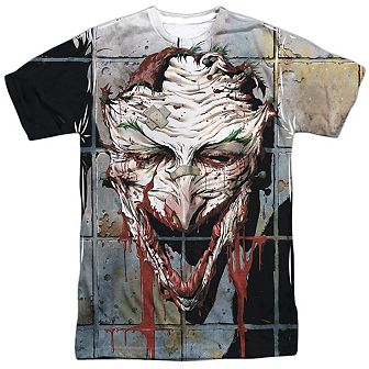 Batman Smile Short Sleeve Adult Poly Crew T-shirt