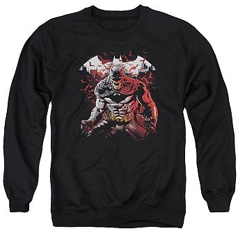 Batman Raging Bat Adult Crewneck Sweatshirt