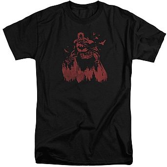 Batman Red Knight Short Sleeve Adult Tall T-shirt