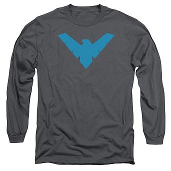 Batman Nightwing Symbol Long Sleeve Adult T-shirt