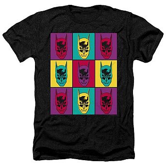 Batman Warhol Batman Adult Heather T-shirt