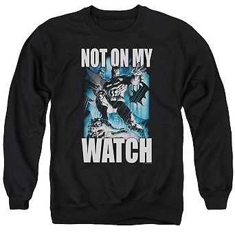 Batman Not On My Watch Adult Crewneck Sweatshirt