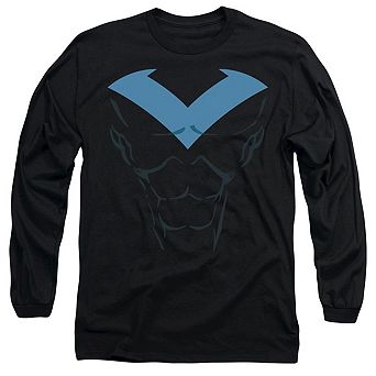 Batman Nightwing Uniform Long Sleeve Adult T-shirt