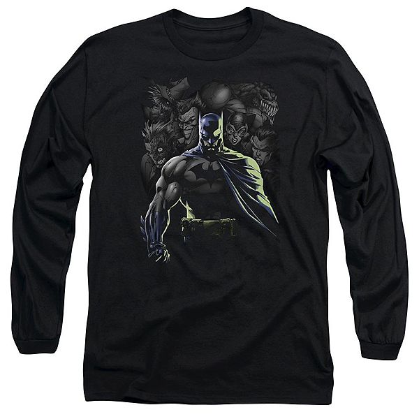 Batman Villains Unleashed Long Sleeve Adult T-shirt