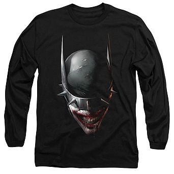 Batman Who Laughs Head Long Sleeve Adult T-shirt