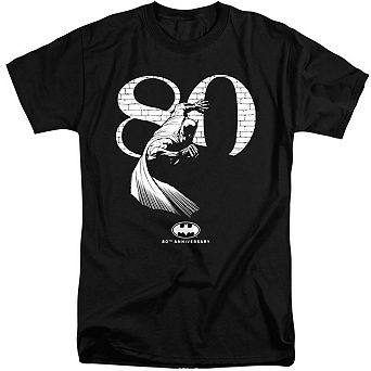 Batman 80 Wall Short Sleeve Adult Tall T-shirt