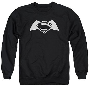 Batman V Superman Simple Logo Adult Crewneck Sweatshirt