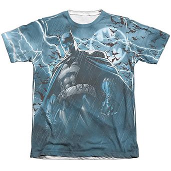 Batman Stormy Knight Adult 65/35 Poly/cotton Short Sleeve T-shirt