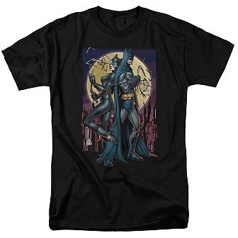 Batman Paint The Town Red Short Sleeve Adult T-shirt