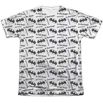 Batman Repeat Dark Knight Adult 65/35 Poly/cotton Short Sleeve T-shirt