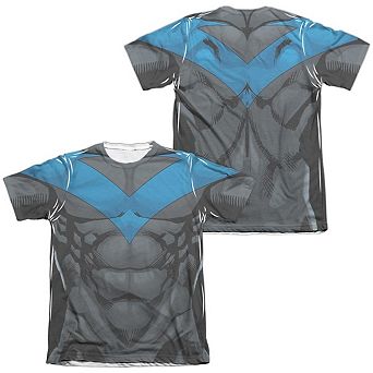 Batman Nightwing Blue Uniform Sleeve T-shirt