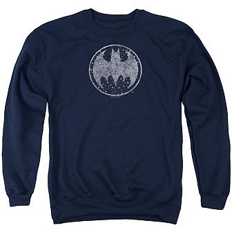 Batman Starry Night Shield Adult Crewneck Sweatshirt
