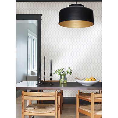 WallPops Alix Grey Peel and Stick Wallpaper