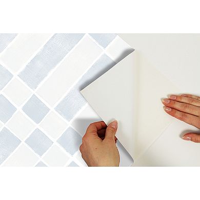 WallPops Alix Grey Peel and Stick Wallpaper