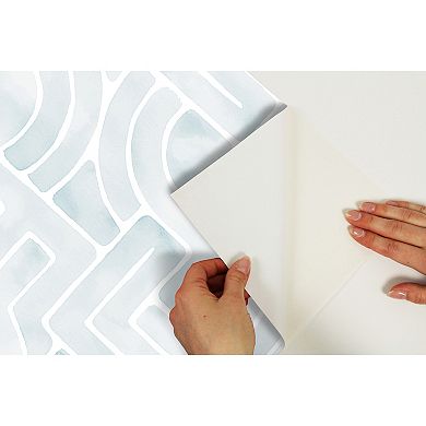 WallPops Blythe Grey Peel and Stick Wallpaper