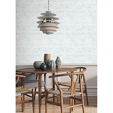 WallPops Blythe Grey Peel and Stick Wallpaper