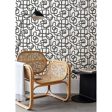 WallPops Niko Grey Peel and Stick Wallpaper