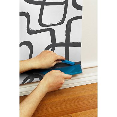 WallPops Niko Grey Peel and Stick Wallpaper