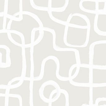 WallPops Niko Grey Peel and Stick Wallpaper