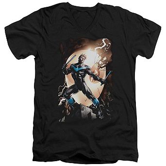 Batman Nightwing Against Owls Short Sleeve T-shirt