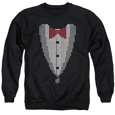 Big Bang Theory Pixelated Tux Adult Crewneck Sweatshirt