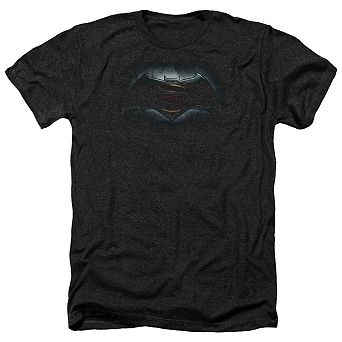 Batman V Superman Logo Adult Heather T-shirt