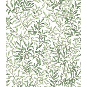 WallPops Terrace Vines Herb Green Peel and Stick Wallpaper