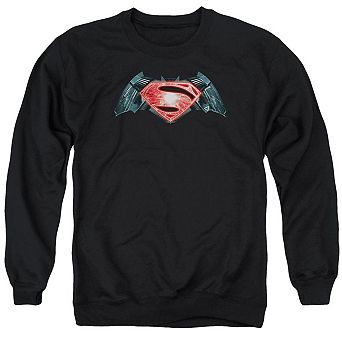 Batman V Superman Industrial Logo Adult Crewneck Sweatshirt