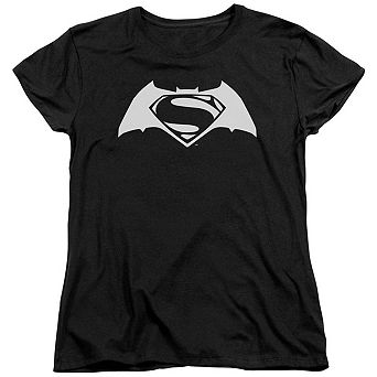 Batman V Superman Simple Logo Short Sleeve Women´s T-Shirt
