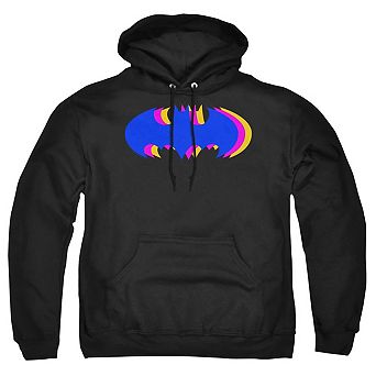Batman Tri Colored Symbol Adult Pull Over Hoodie