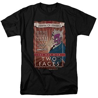 Batman Two Faces Short Sleeve Adult T-shirt