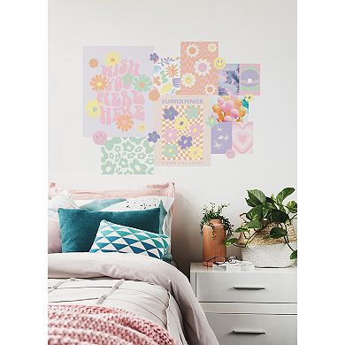WallPops Flower Power Collage Wall Decals