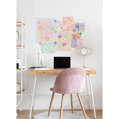WallPops Flower Power Collage Wall Decals