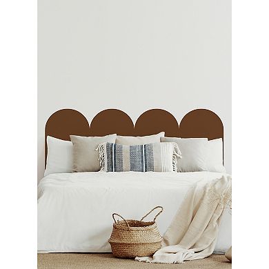 WallPops Terracotta Scallop Headboard Wall Decal