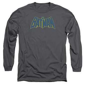Batman Sketch Logo Long Sleeve Adult T-shirt
