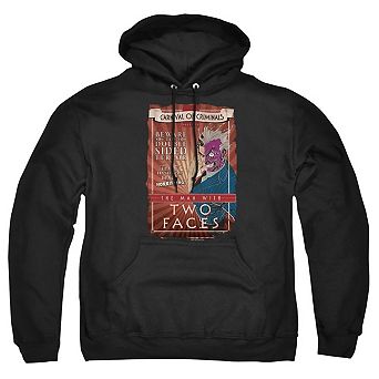 Batman Two Faces Adult Pull Over Hoodie