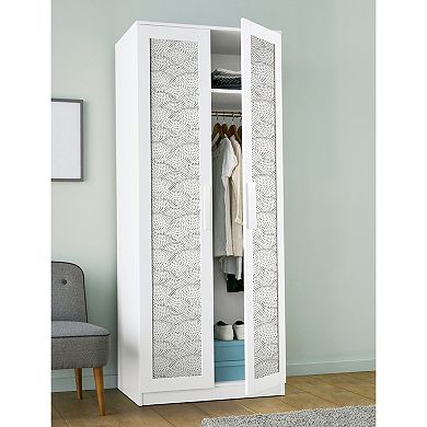 WallPops Danton Charcoal Peel and Stick Wallpaper