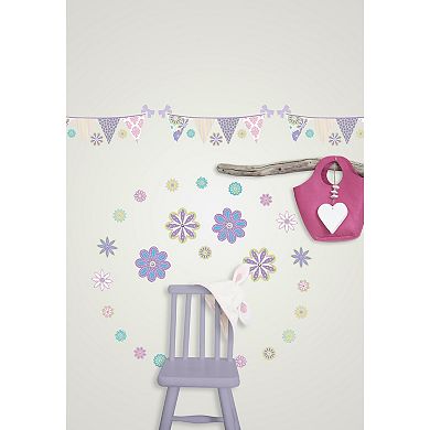 WallPops Patchwork Daisy Blox Decals Set of 2
