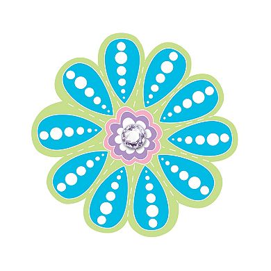 WallPops Patchwork Daisy Blox Decals Set of 2