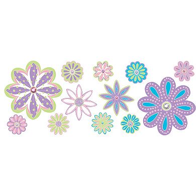 WallPops Patchwork Daisy Blox Decals Set of 2