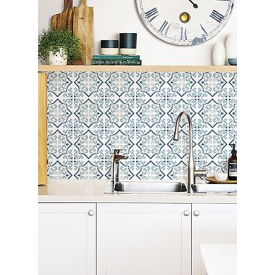 WallPops Alina Bohemian Medallion Peel and Stick Wall Tiles