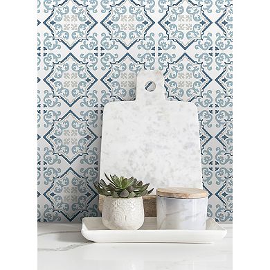 WallPops Alina Bohemian Medallion Peel and Stick Wall Tiles