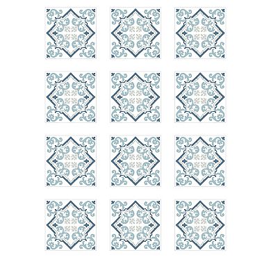 WallPops Alina Bohemian Medallion Peel and Stick Wall Tiles