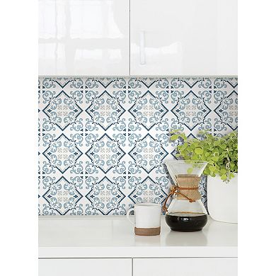 WallPops Alina Bohemian Medallion Peel and Stick Wall Tiles
