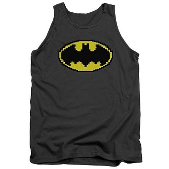 Batman Pixel Symbol Adult Tank Top