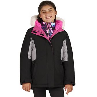 Girls 4-18 ZeroXposur Heavyweight Faux Fur Hooded 2-in-1 Jacket